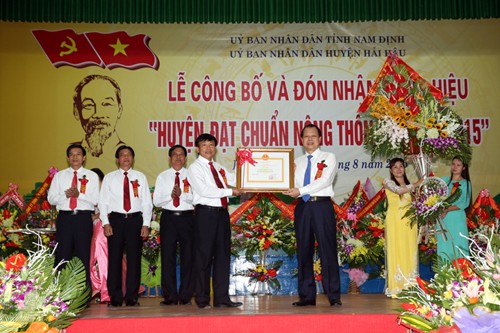 Le district de Hai Hau répond à tous les critères de la nouvelle ruralité - ảnh 1